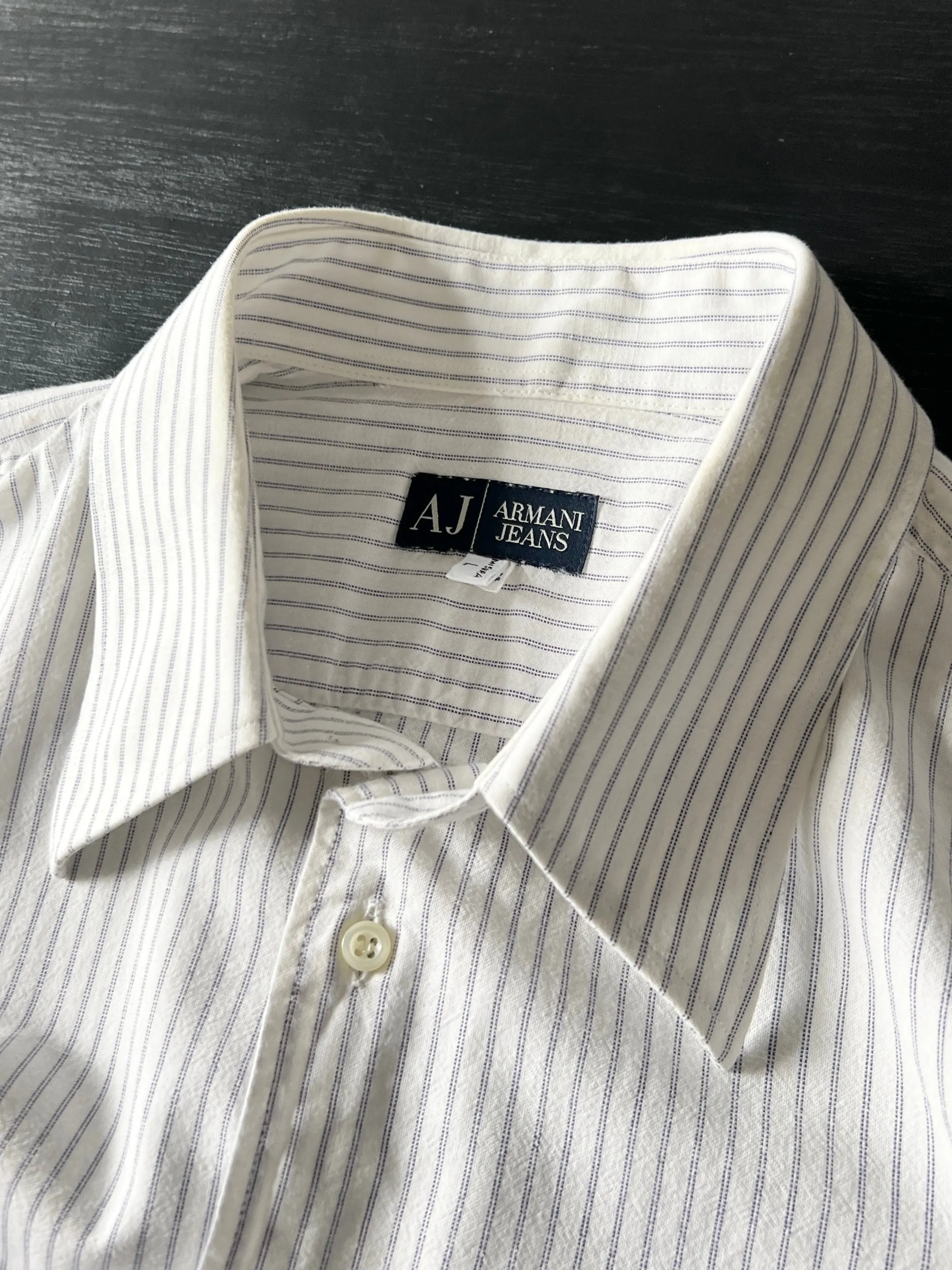 Armani Jeans Pinstripe Shirt (L)