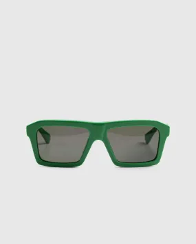Bottega Veneta – Classic Square Sunglasses Green/Green | Highsnobiety Shop