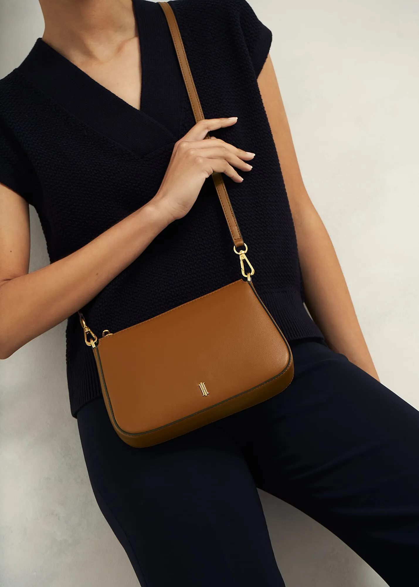 Briella Leather Crossbody Bag 