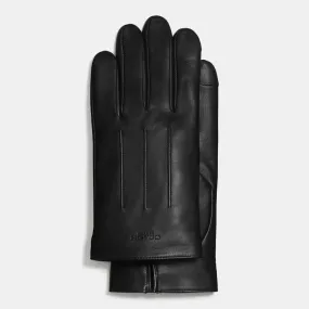 coach leather gloves