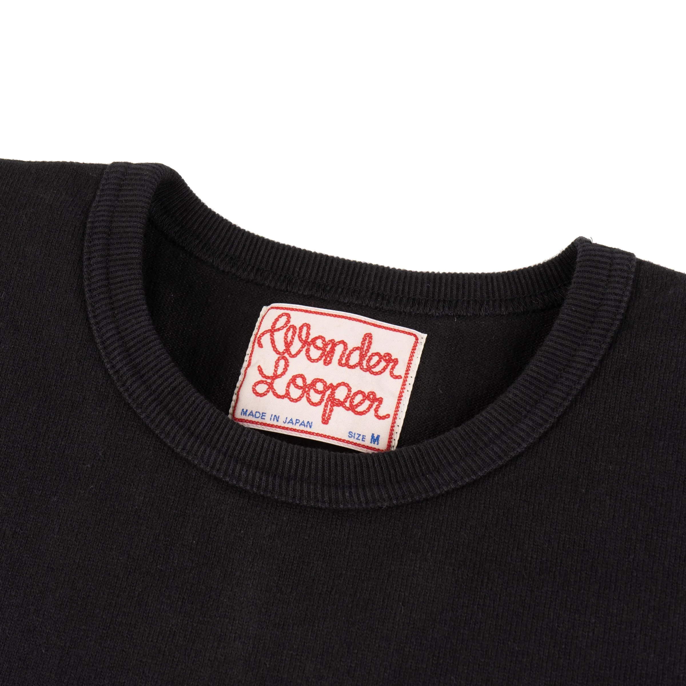 Crewneck T-shirt - Double Heavyweight - Black