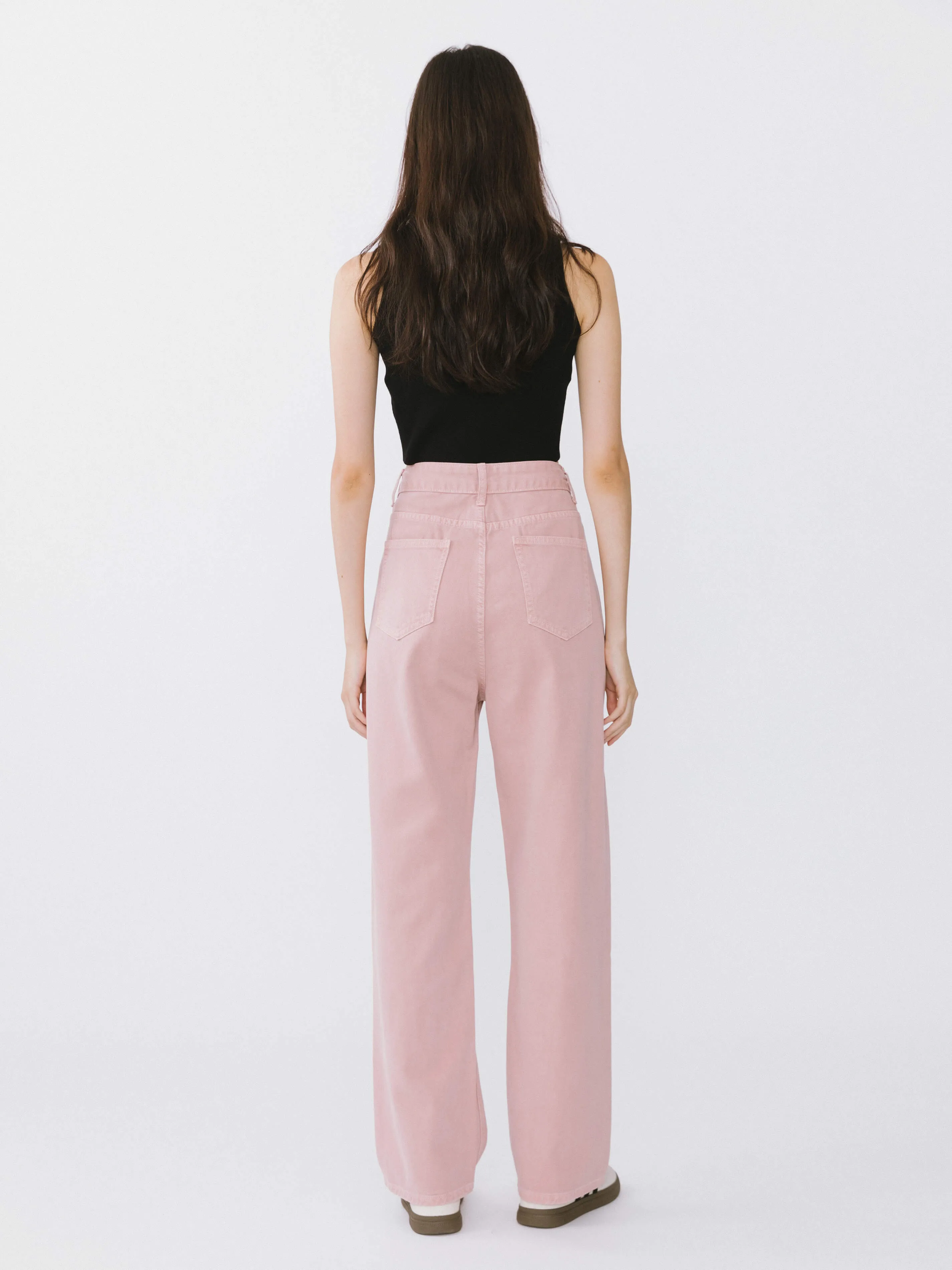 High Waisted Boyfriend Jeans