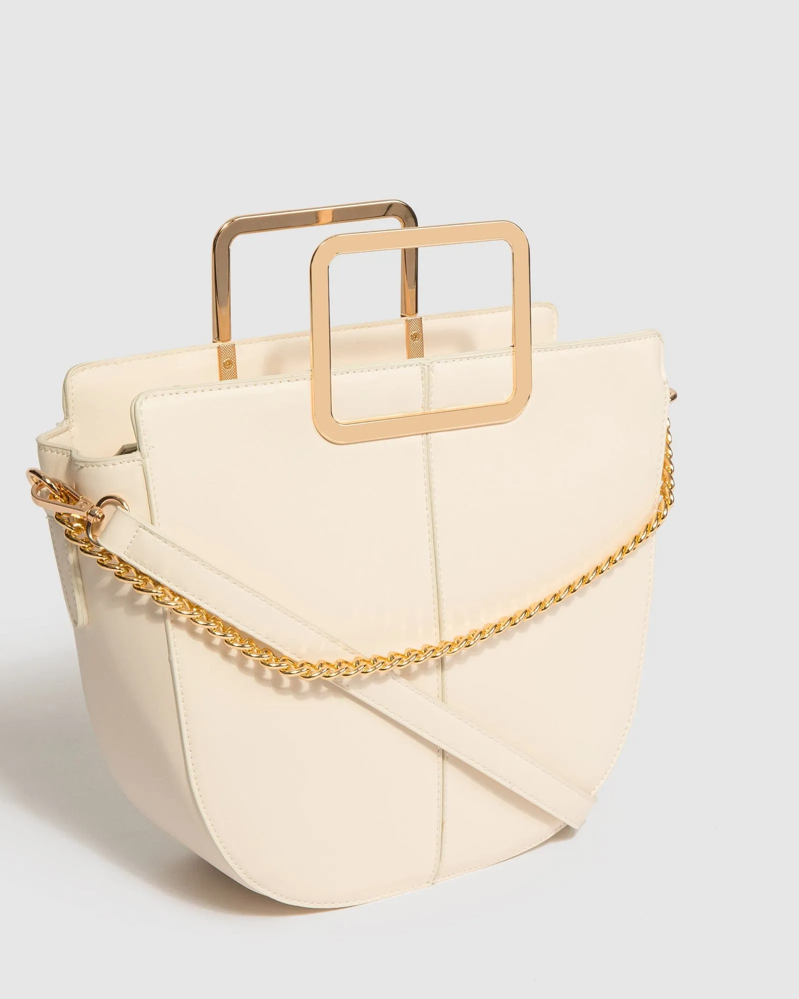 Ivory Ariel Medium Chain Tote Bag