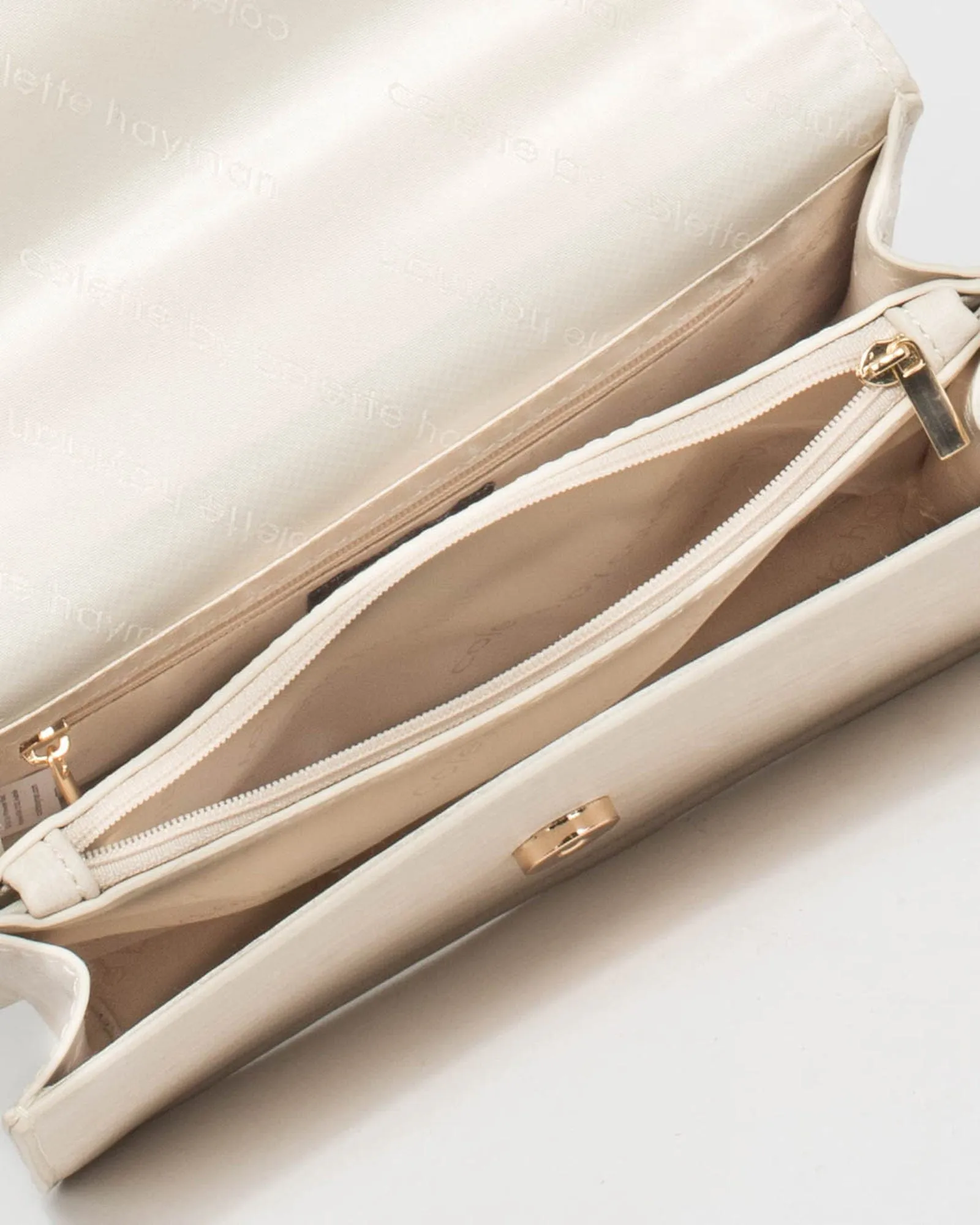 Ivory Willow Tiger Face Crossbody Bag