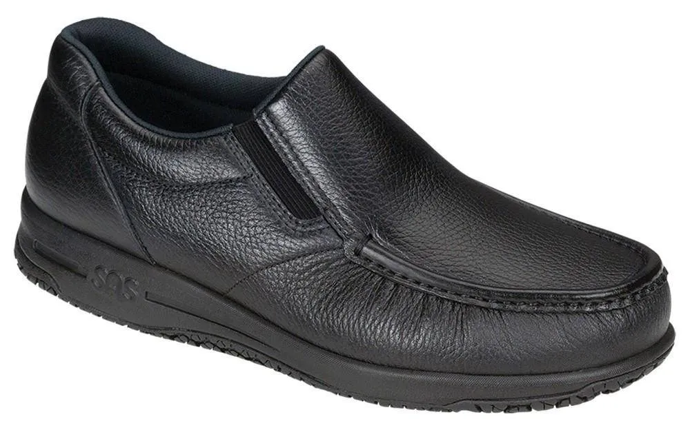 Men's Navigator Black Slip-Resistant Slip-On