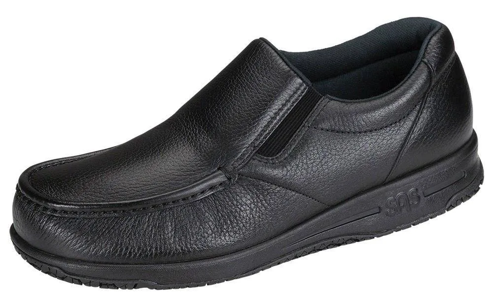 Men's Navigator Black Slip-Resistant Slip-On