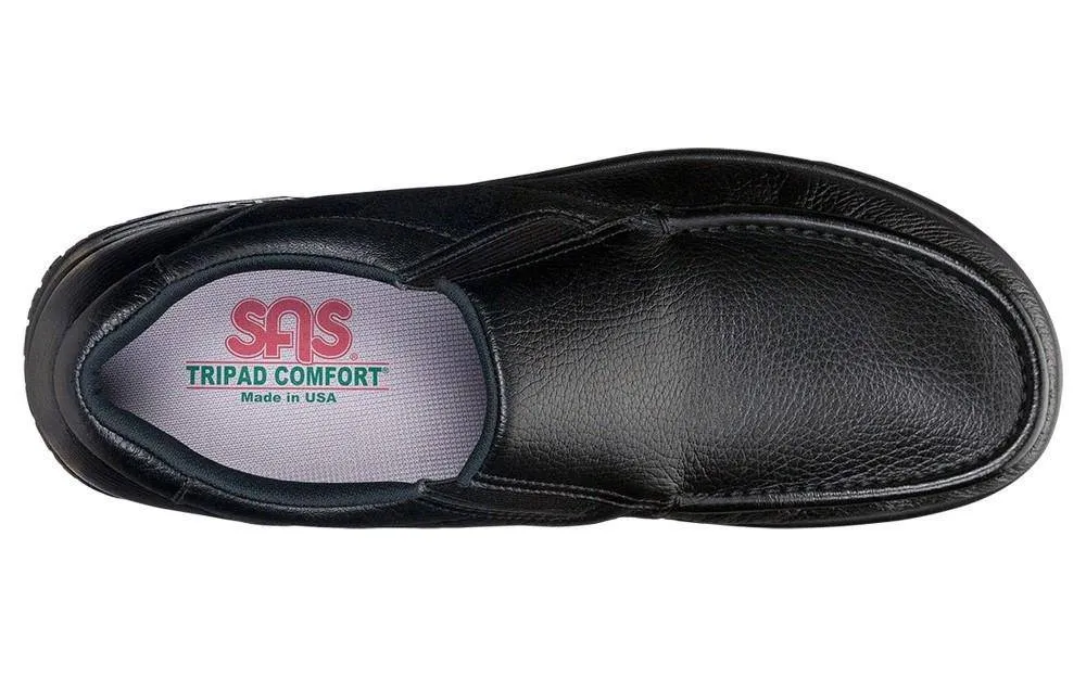 Men's Navigator Black Slip-Resistant Slip-On