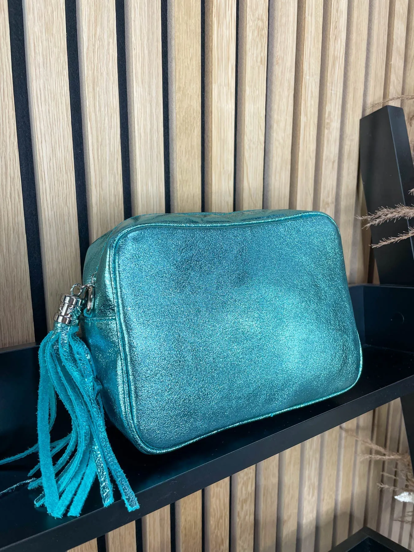 Metallic Leather Camera Bag - 4 Colours