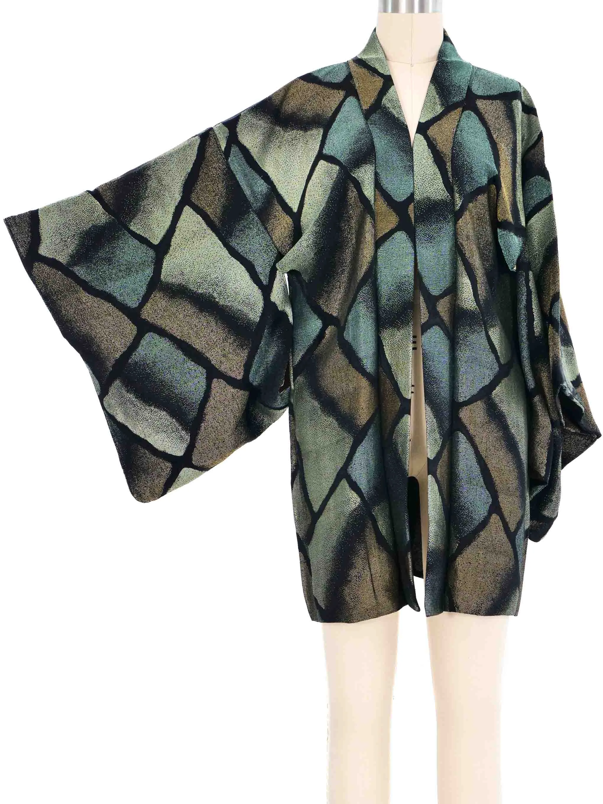 Metallic Stained Glass Kimono