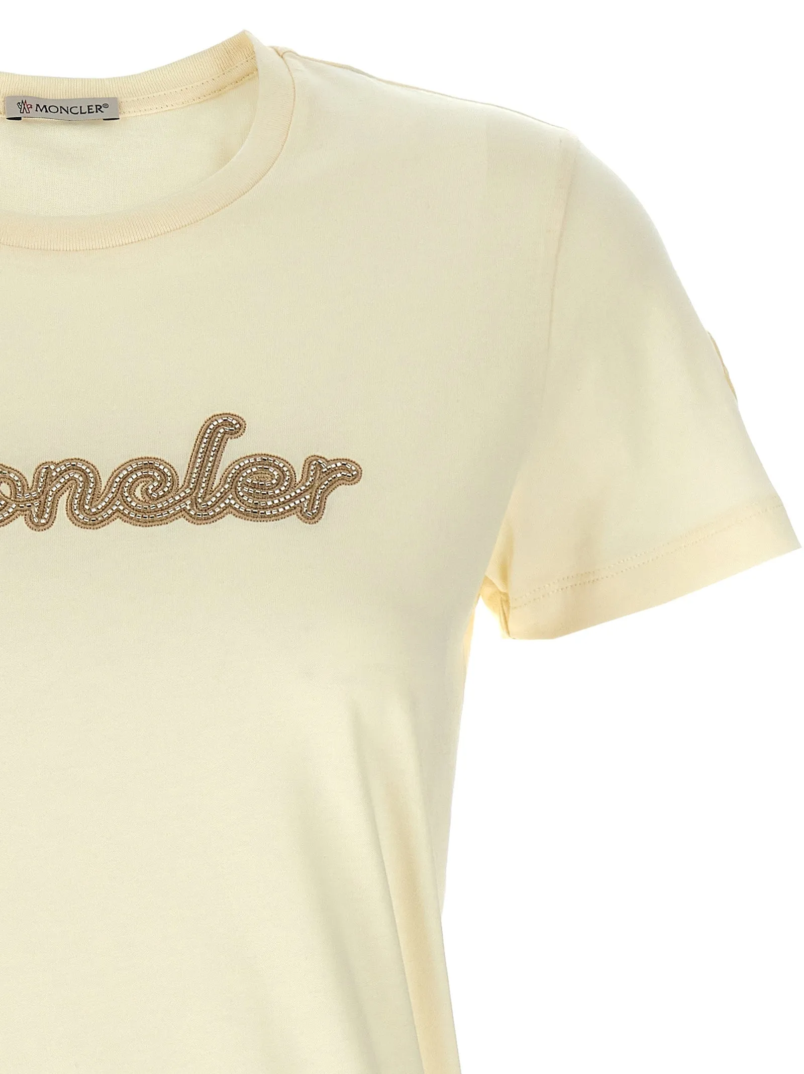 Moncler Logo Embroidery T Shirt