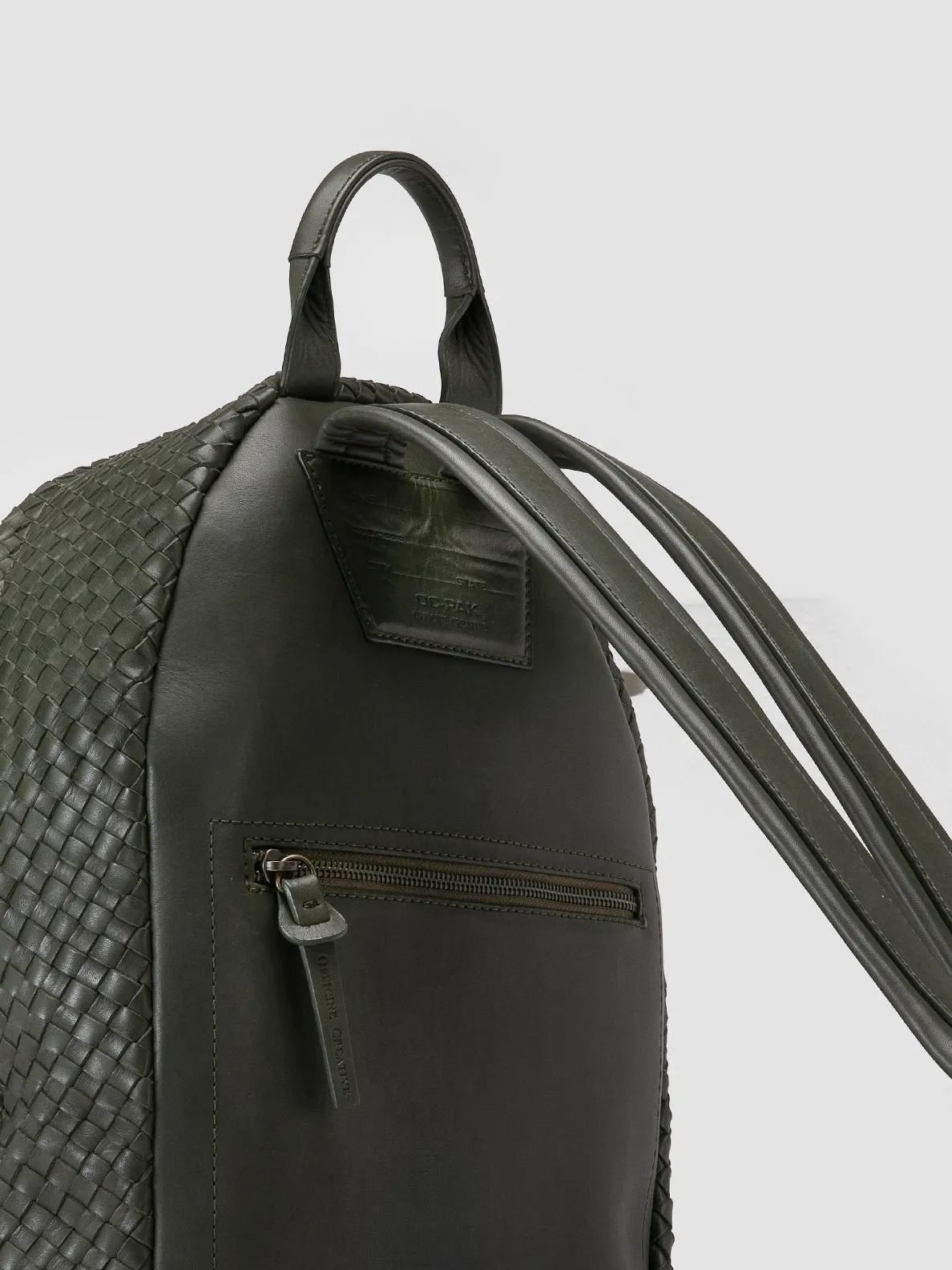 OC CLASS 069 - Green Leather Backpack