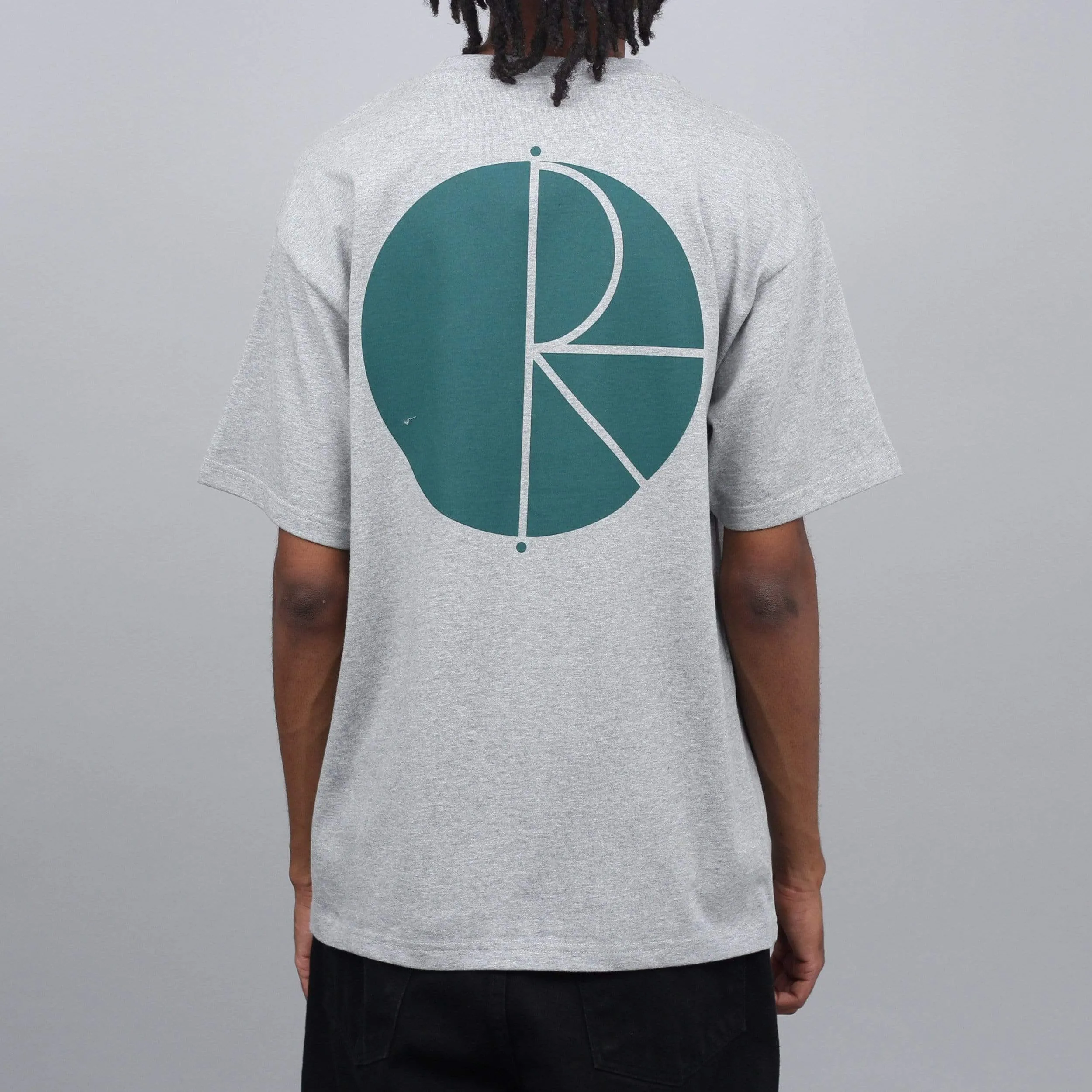 Polar Fill Logo T-Shirt Heather Grey / Dark Green