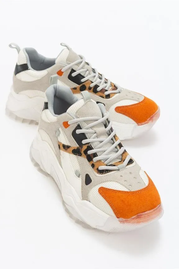 Prologue Sneakers Platform Loretta White Orange