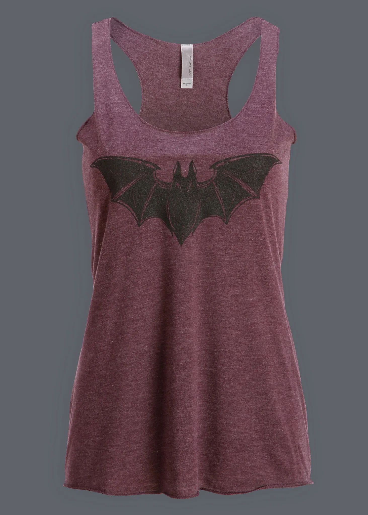 Purple Loose Fit Bat Tank Top