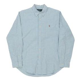 Ralph Lauren Checked Shirt - Large Blue Cotton