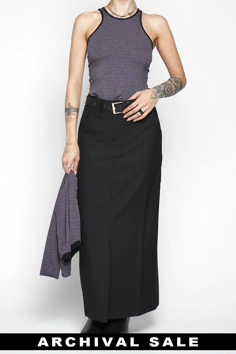 Shrug and Tank Top - Purple Stripe