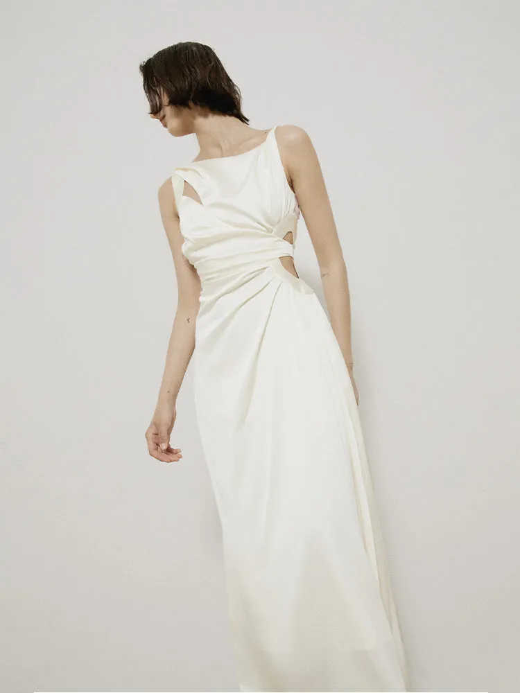 Side-cut Nichi Elegant Chic Long Summer One-piece