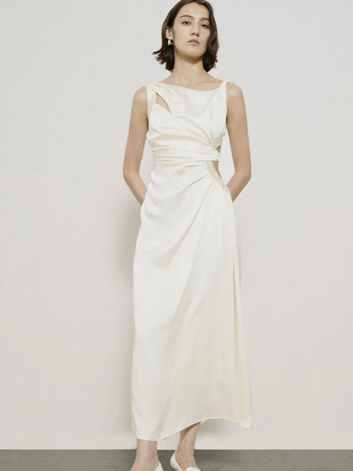 Side-cut Nichi Elegant Chic Long Summer One-piece