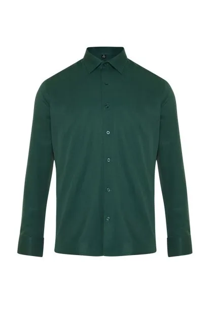 Slim Fit Smart Oxford Woven Shirt