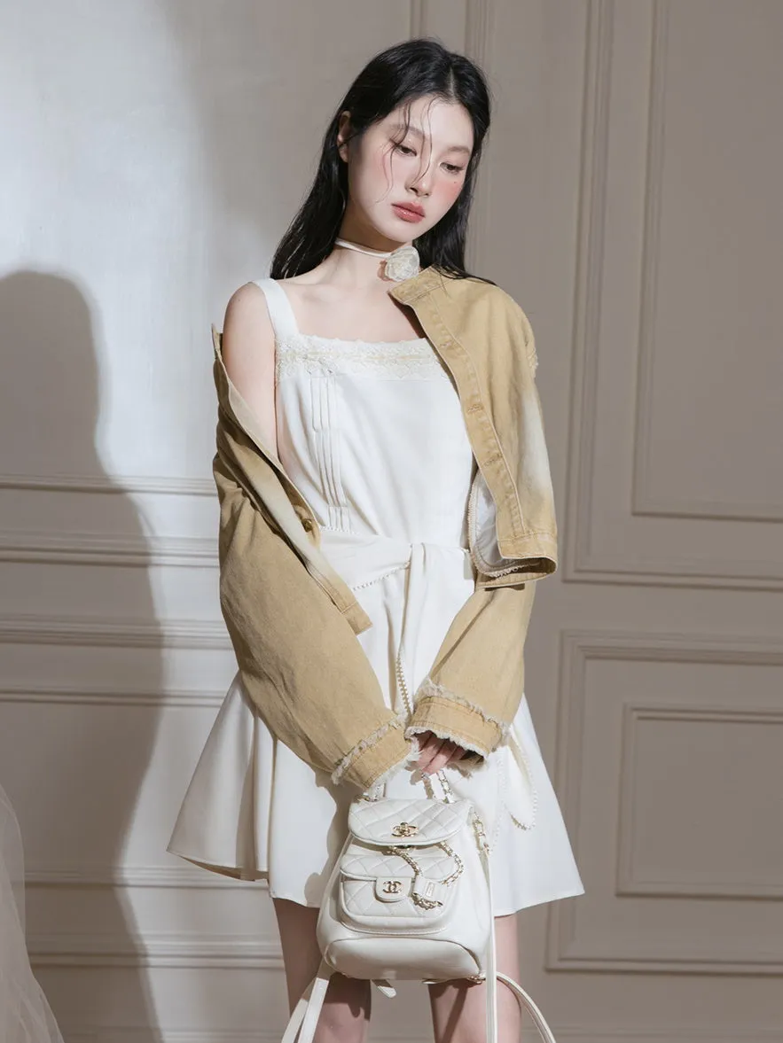 Strappy Bow Design Short Dress