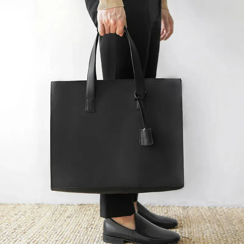 Suma -  Men's Vegan Leather Tote Bag – Stylish Vintage Handbag for Everyday Versatility