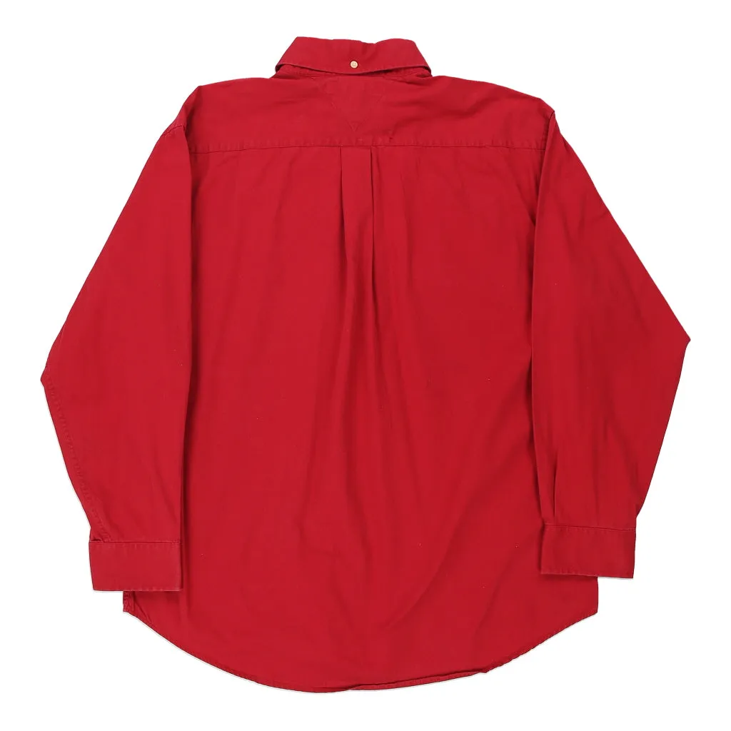 Tommy Hilfiger Shirt - Large Red Cotton