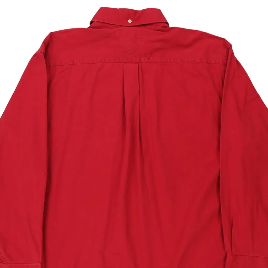 Tommy Hilfiger Shirt - Large Red Cotton