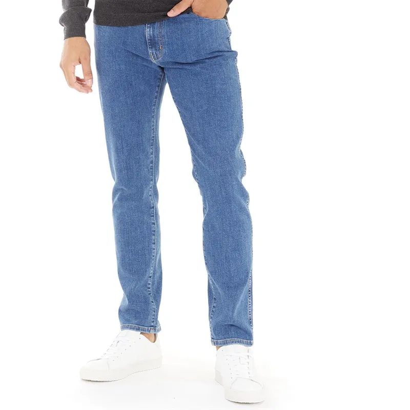 Wrangler Mens Larston Slim Tapered Fit Jeans Sabotage